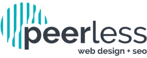 peerless web design + seo logomark